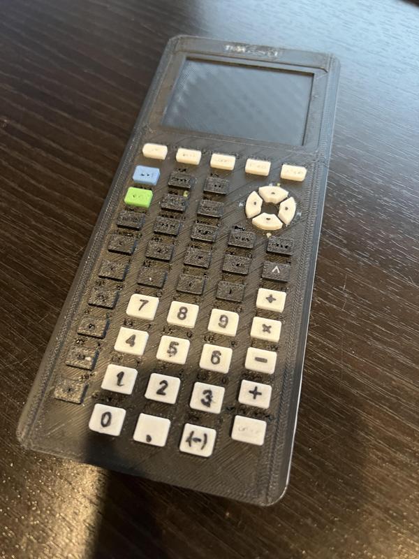 TI-84 Plus CE with letters and numbers