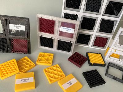 Infill Sampler with exchangeable Infill Testprints
