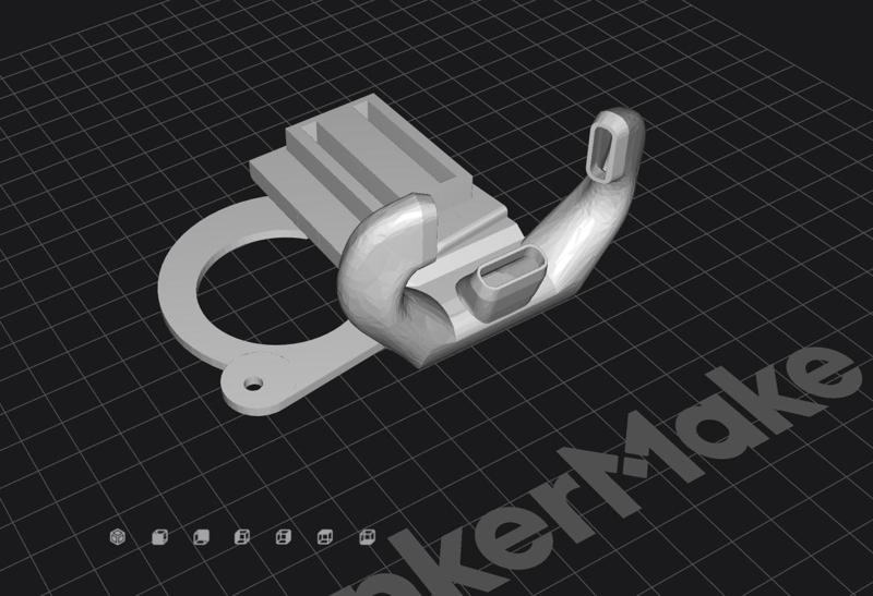 AnkerMake M5 5015 Fan Duct and Extruder Case