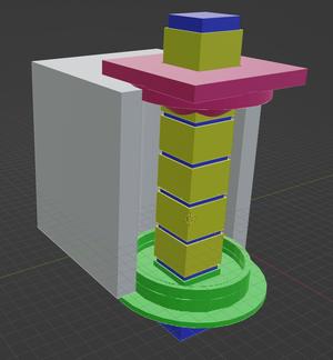 Concrete casting template for T-slot extrusion