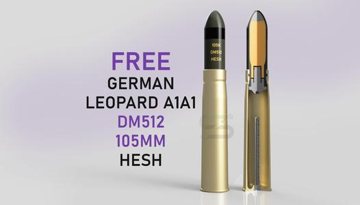 DM512 HESH Leopard 1 (German Ammunition)