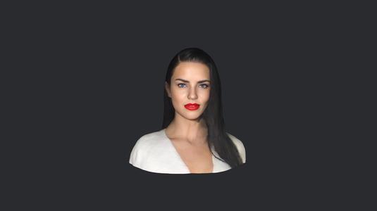 Adriana Lima-bust/head/face ready for 3d printing