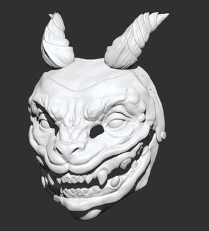 Satyr japanese mask furry