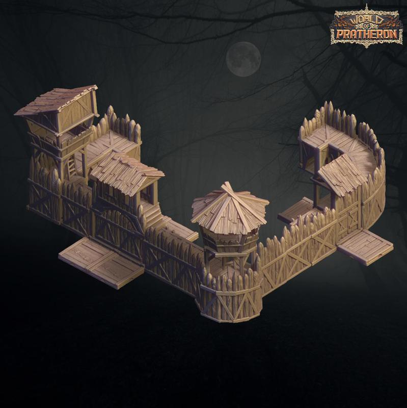 The Creepy Village - Wooden Wall(Modular)