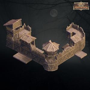 The Creepy Village - Wooden Wall(Modular)