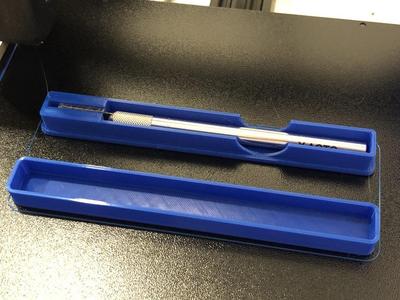 Customizable X-Acto Knife Case (With Cutout)