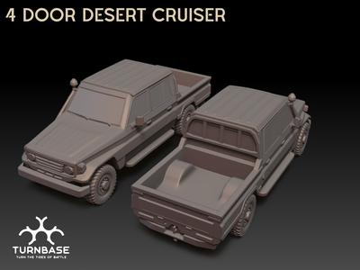 TurnBase Miniatures: Wargames- 4 door Desert Cruiser