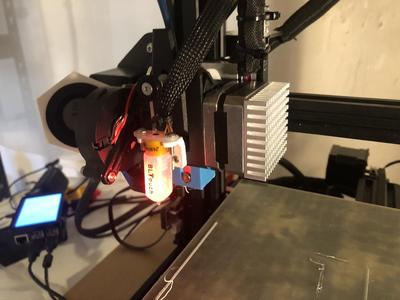AL-BMG Air extruder mount for BLTouch