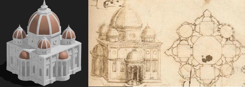Da Vinci centrally planned dome church