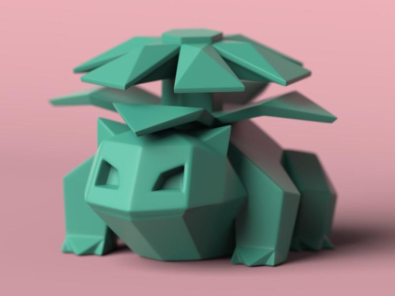Low-poly Venusaur