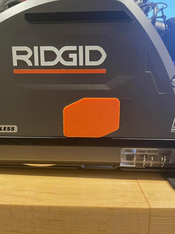 Ridgid Track Saw Arbor Dust Cover