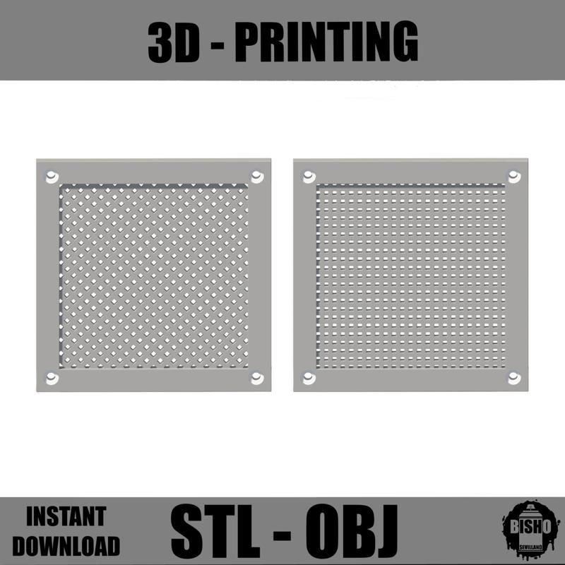 AIR GRILL - anti cockroach 🪳 digital STL and OBJ files