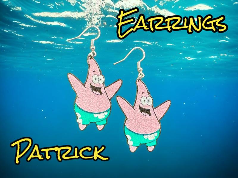 Patrick earrings - Spongebob