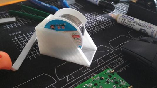 Solder roll holder