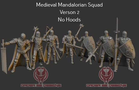 Medieval Mandalorian Squad Version 2 - Legion Scale