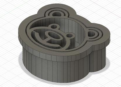 Bear-shaped mold and cutter for cookies or polymer clay - Molde y Cortador en forma de oso para galletas o arcilla polimerica