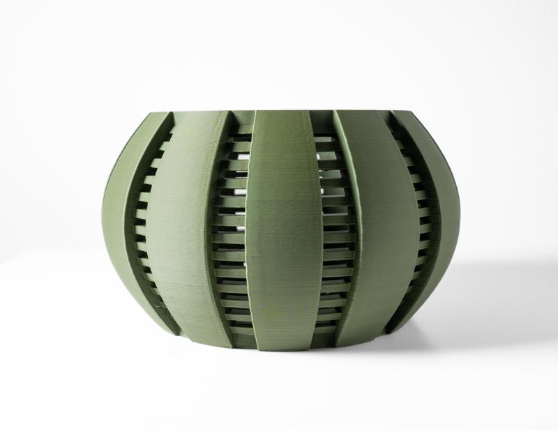 The Arik Orchid Planter Pot with Drainage Tray: Modern and Unique Home Decor for Orchids and Plants  | STL File