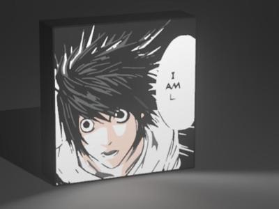 Death Note Light box- L