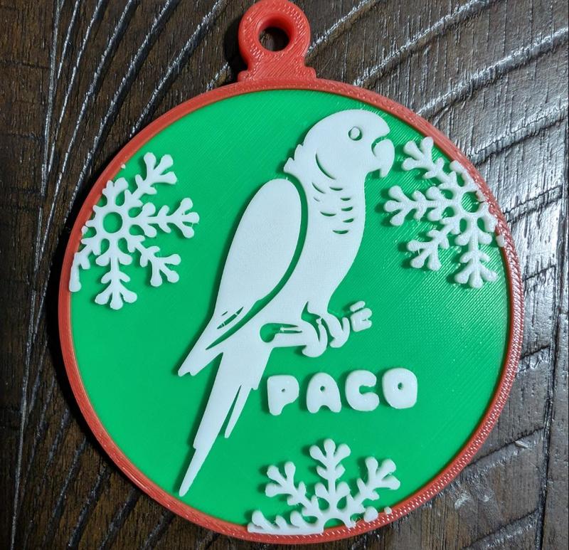 Customizable Bird Ornament