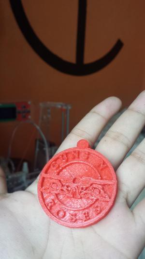 Guns N Roses Band Keychain