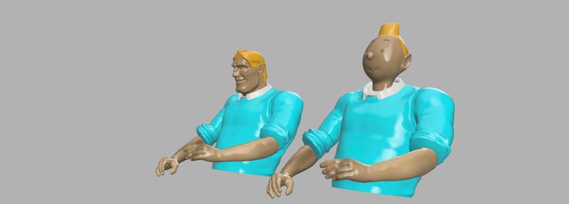 Bruce Tintin Upgrade for 3D SETS Family - Ann & Bruce