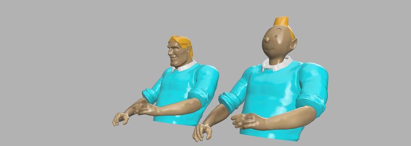 Bruce Tintin Upgrade for 3D SETS Family - Ann & Bruce