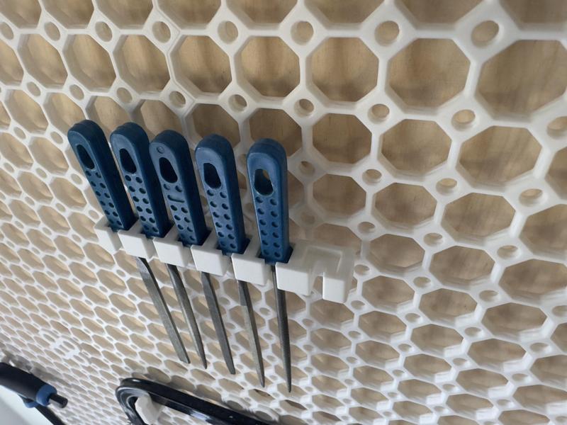 File Holder for Multiboard (5 mm shaft, 6 files)