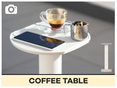 Small Table - Design Furniture Coffee Table, 100% 3D-Printed. Modular - for Camping etc