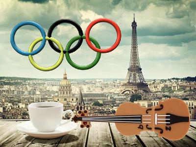 OLYMPICS PARIS 2024 - coffee stencil
