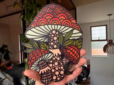Adult Coloring - Mushroom