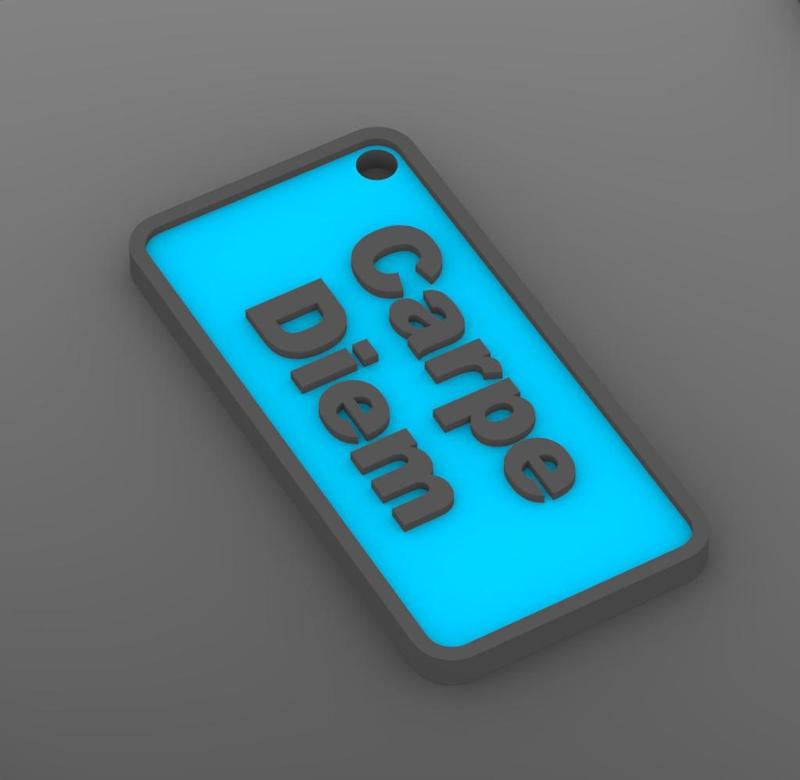 3D Quote Keychain - 7