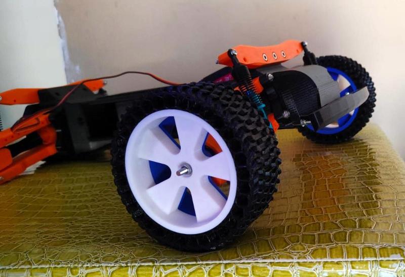 RC Airless tyre and rim (12mm hex) Tarmo5 (2 sizes)