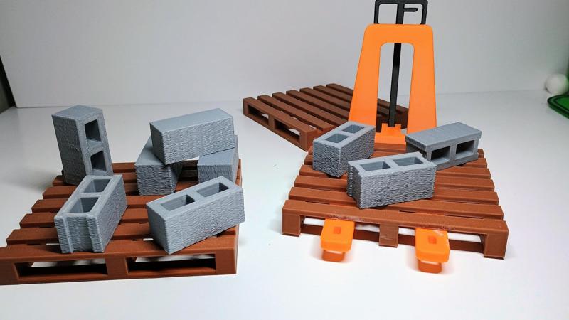 Mini concrete blocks