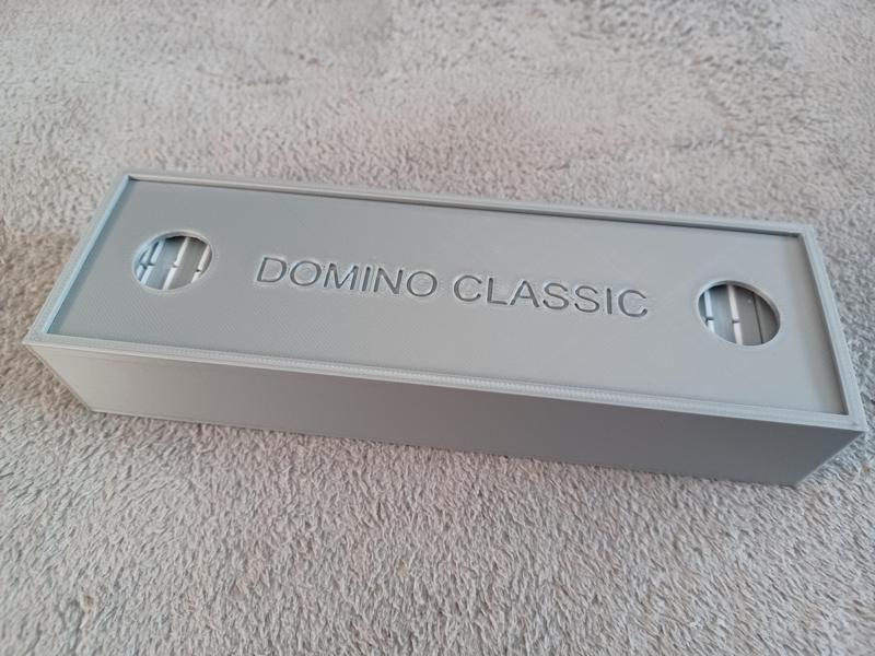 Box for classic domino set