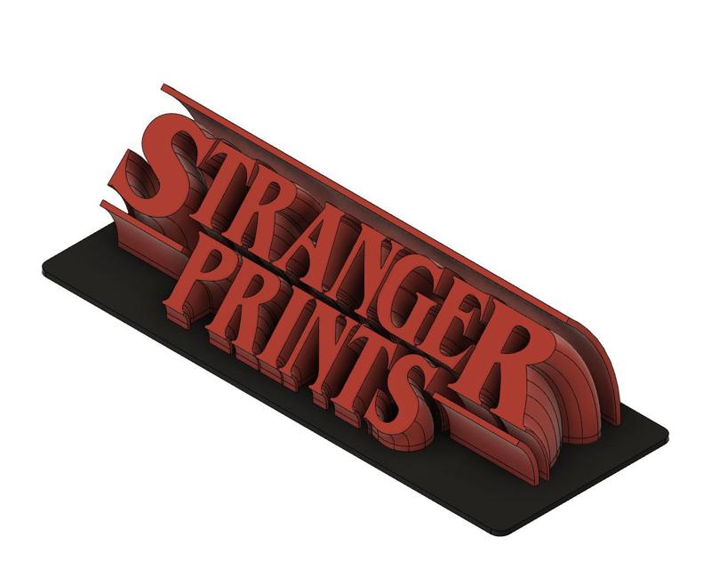 Stranger prints - Stranger Things style sign