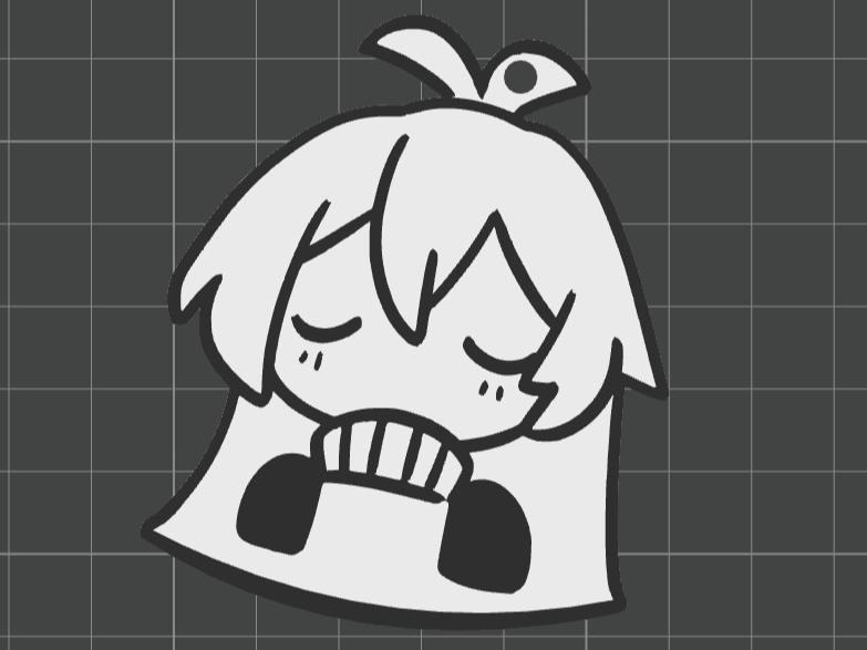 Shachimu - Waiting room version - Keychain