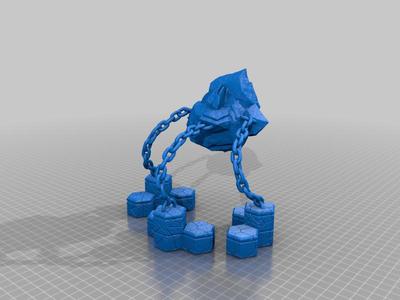 Floating rocks wall display stand (with hidden nail insets)