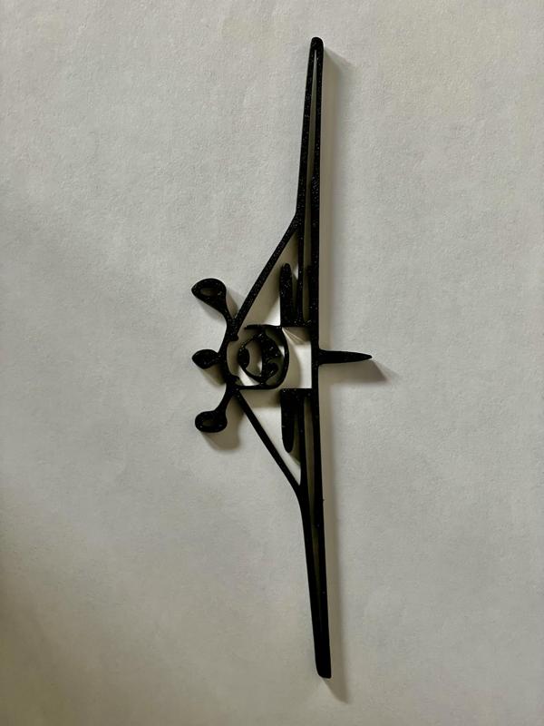 Cessna 172 Front Silhouette 2D art