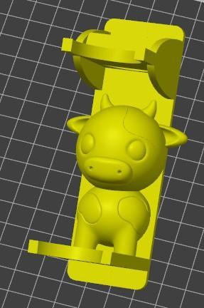 Pipette holder with cow