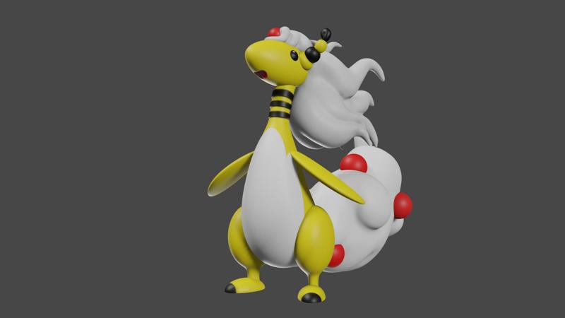 Pokemon inspired, Mega Ampharos, Tabletop DnD miniature