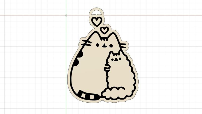 Llavero KawaiiCat Modelo 1