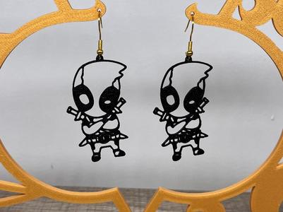 Earrings - Baby Deadpool