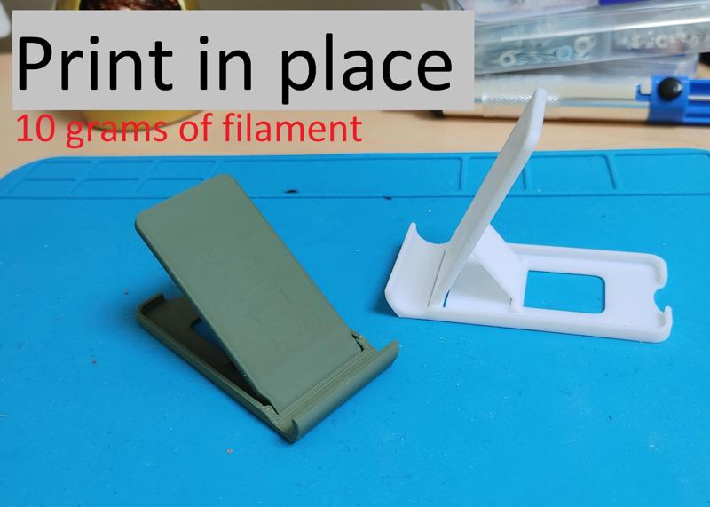 Adjustable Phone Stand (Print-in-place)