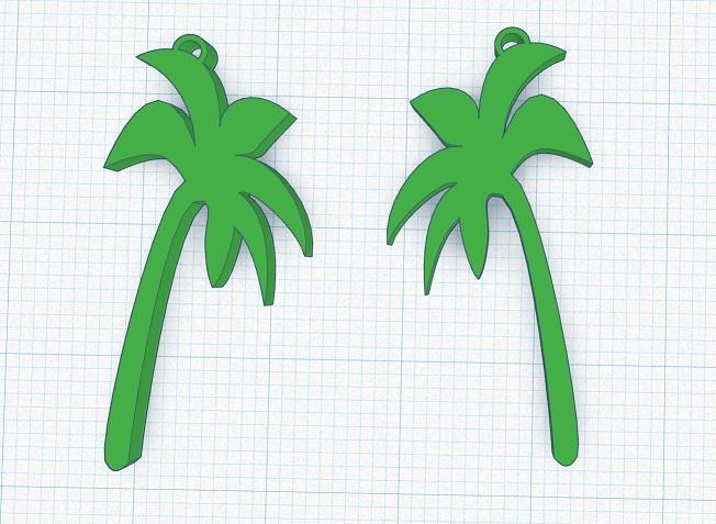 Palm Tree earring