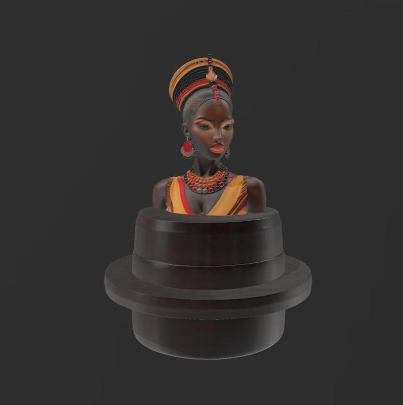 AFRICAN WOMAN BUST