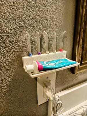 Waterpik Head Holder With toothpaste holder