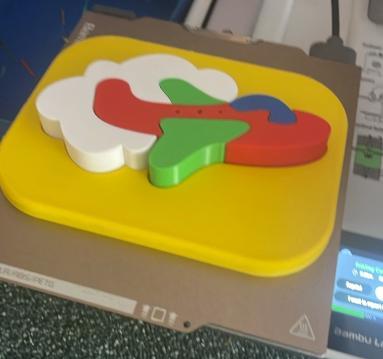 Airplane puzzle for kids