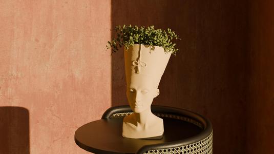 Nefertiti Pot Plant - Home Decoration