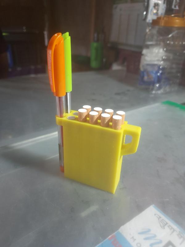 Cigarette/Smoker's Case (With Hook/Pen Carrier)