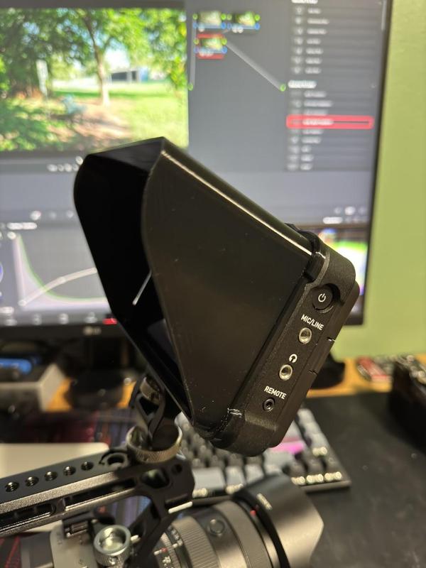 Sunhood for Atomos Ninja/Shinobi V - Single Print Piece